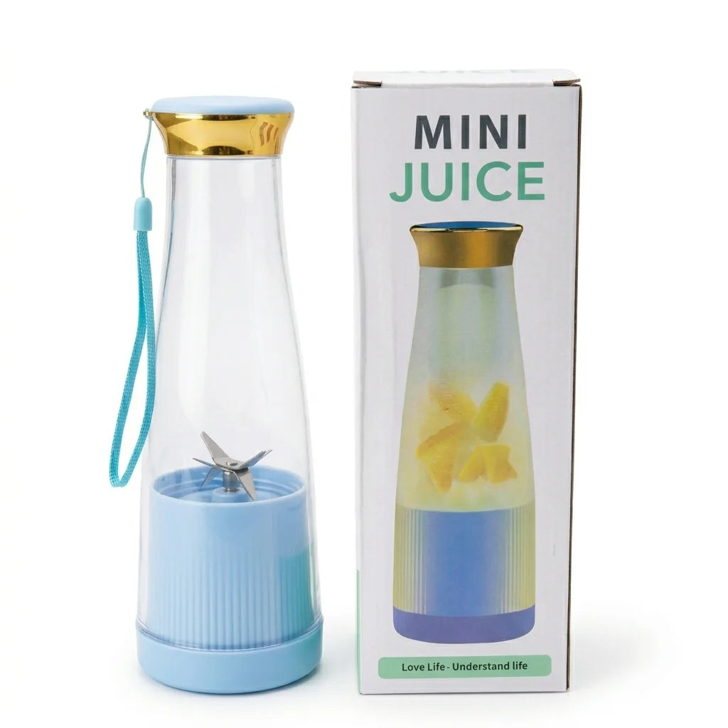Mini Rechargeable Blender 380ml – Portable Juicer (Assorted Colors)