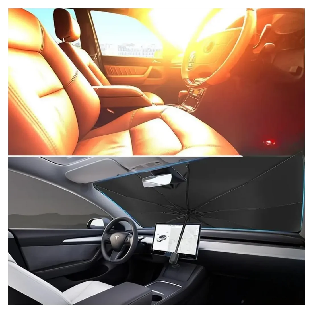 Universal Umbrella Windshield Shade | Car Sun Protection