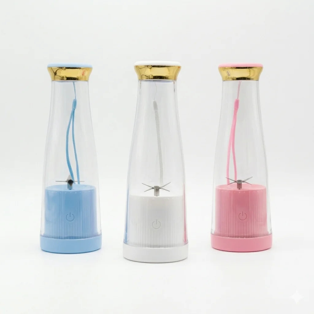 Mini Rechargeable Blender 380ml – Portable Juicer (Assorted Colors)