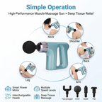 Deep Tissue Massage Gun with 4 Heads for Pain Relief