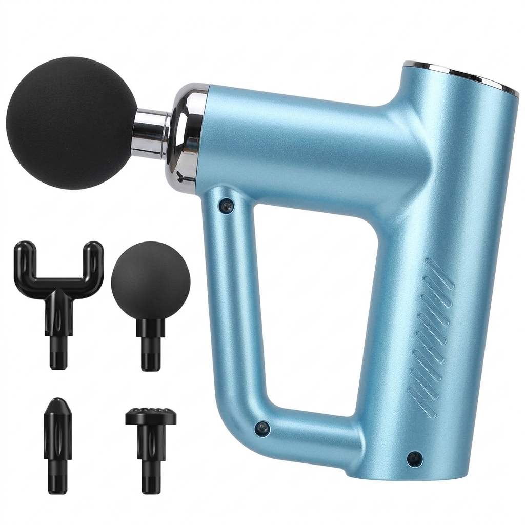 Deep Tissue Massage Gun with 4 Heads for Pain Relief